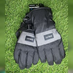 Hurley Black and Gray Men's Gloves